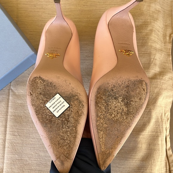 Prada light pink orchid heels Women’s 39.5-lightly worn - Picture 7 of 8